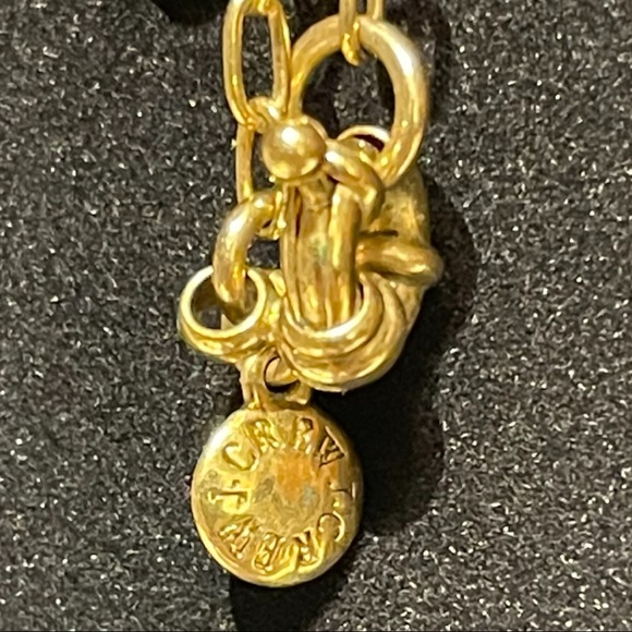 J. Crew Goldtone Long Necklace with Glass and Rhinestone Accents 30” Length - Picture 3 of 3